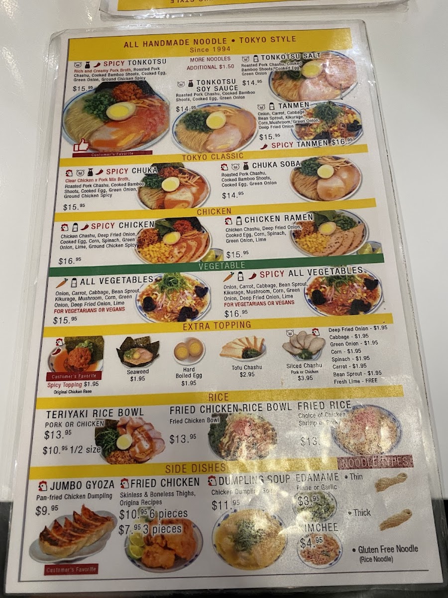 VENICE RAMEN Menu - Image 3